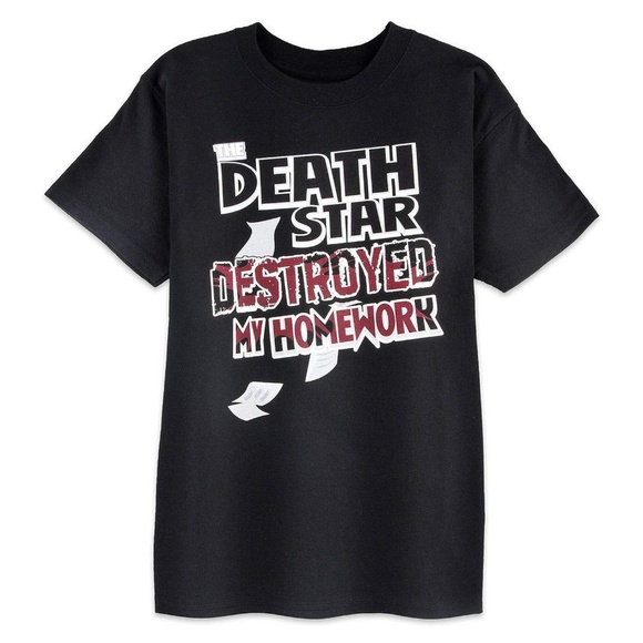 Disney Parks Star Wars Death Star Homework Shirt - Picture 1 of 1